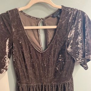 American Eagle Velvet Romper